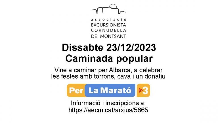 23/12/2023-Cava, torrons i un gest per la Marató